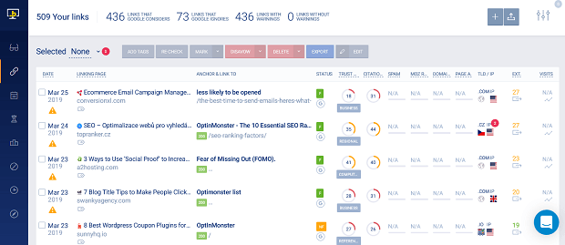 Monitor Backlinks competitor research tools & seo backlink checker