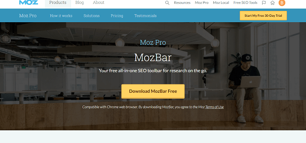 MozBar Google Chrome Plugin