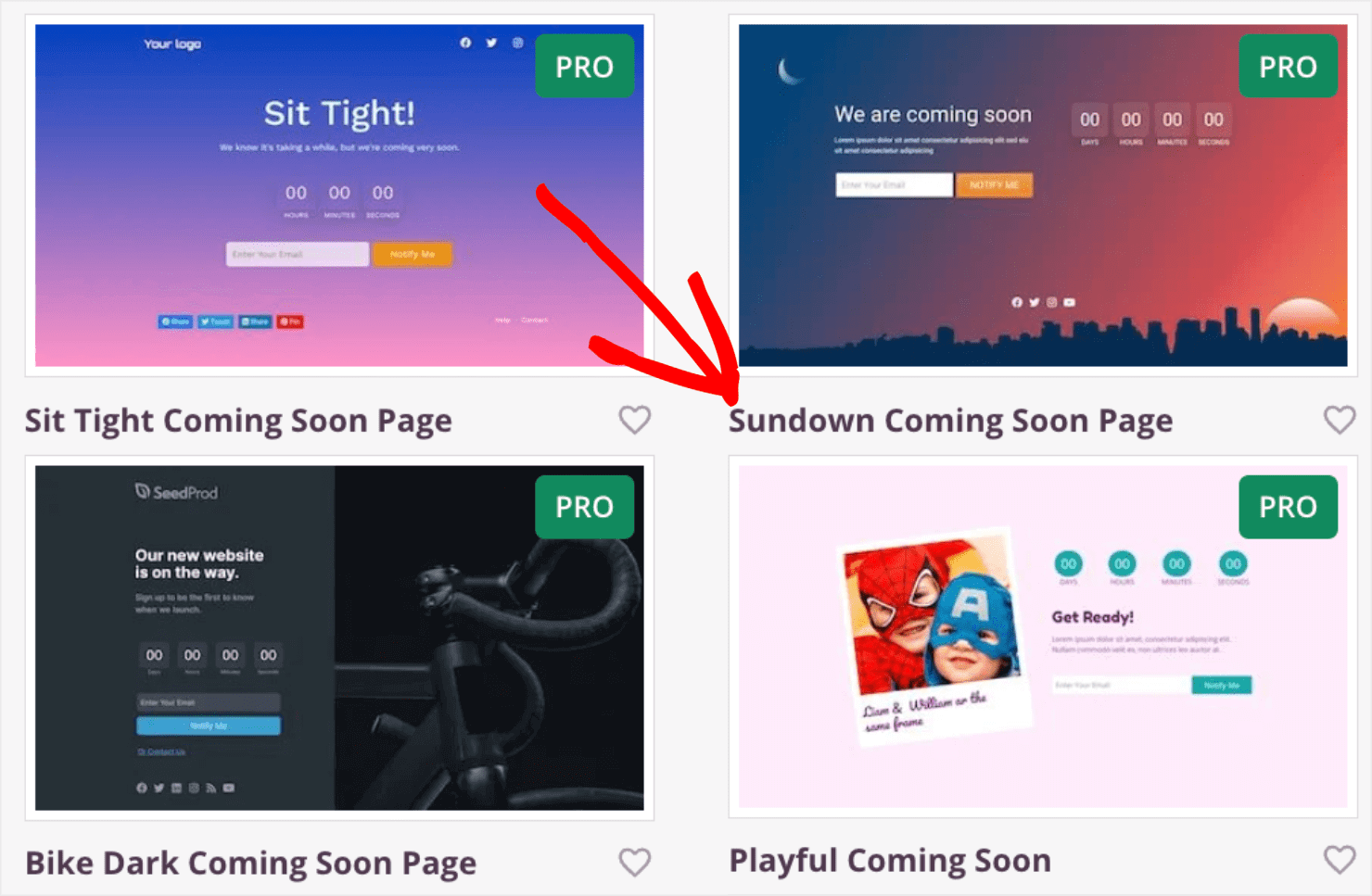 how to add coming soon page