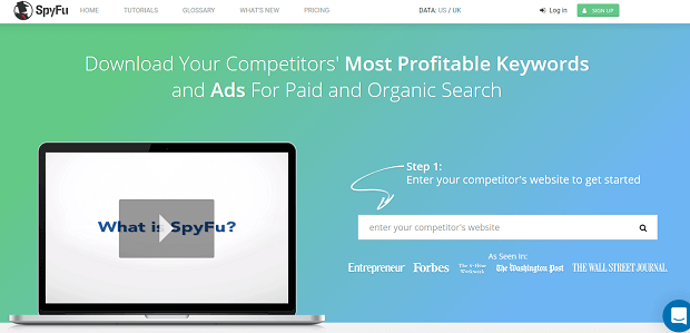 SpyFu Competitor analysis tools marketing