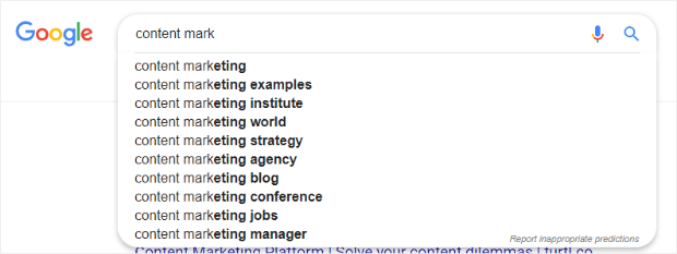 google search showing additional phrases that can be used as lsi keywords
