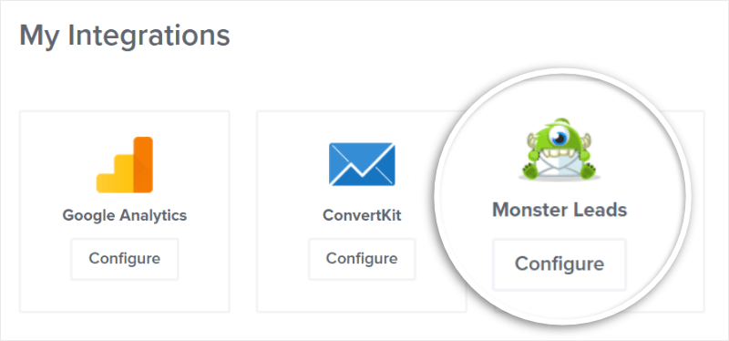 monster leads integration