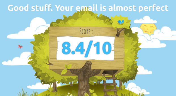 mail-tester gives an easy-to-understand score