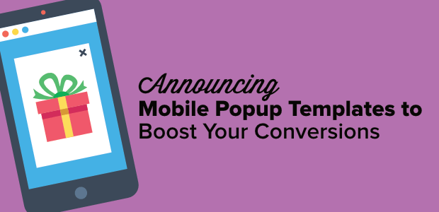 mobile popup templates to boost your conversions