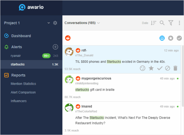 awario social listening