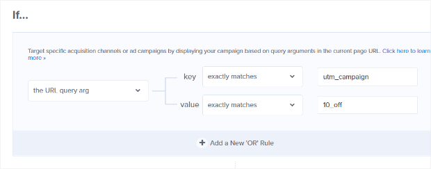 url query arg for discount