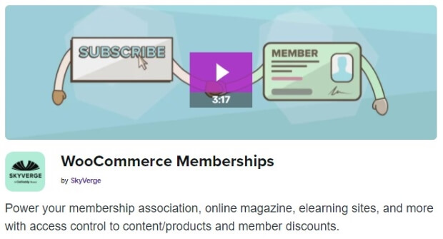 WooCommerce wordpress membership plugin cover image