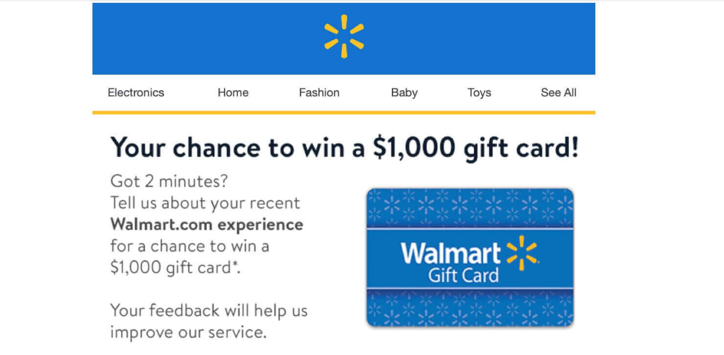 ,000 gift card* Walmart > Gift Card. Your feedback will help us improve our service.