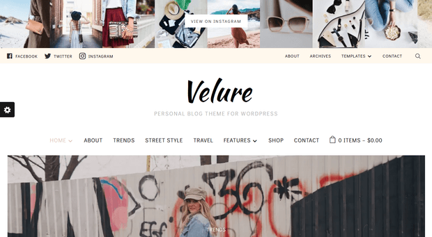 velure best wordpress theme