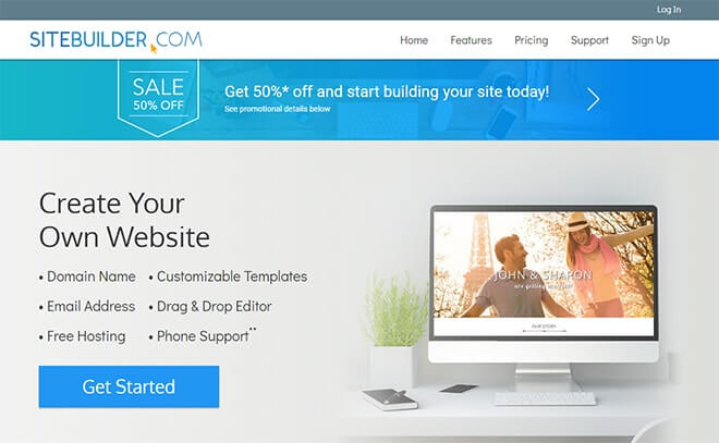 SiteBuilder - meilleurs constructeurs de sites Web pour les petites entreprises