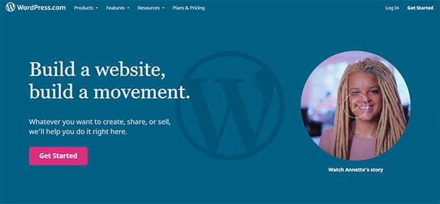 Creatorul de site-uri web WordPress.com