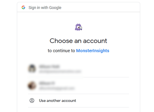 connect google account to monsterinsights
