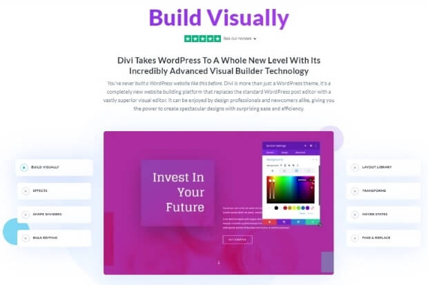Divi WordPress page builder drag-and-drop builder example
