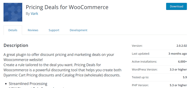 pricing-deals woocommerce