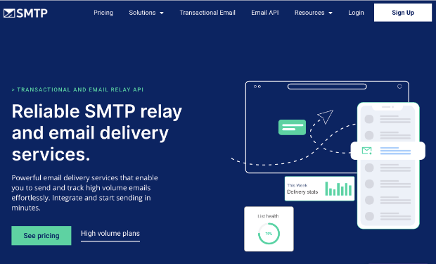 smtp homepage