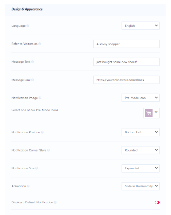 design your trustpulse campaign