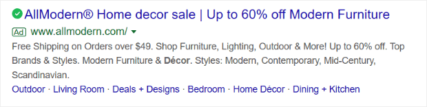 use your ad headline to show off a special deal