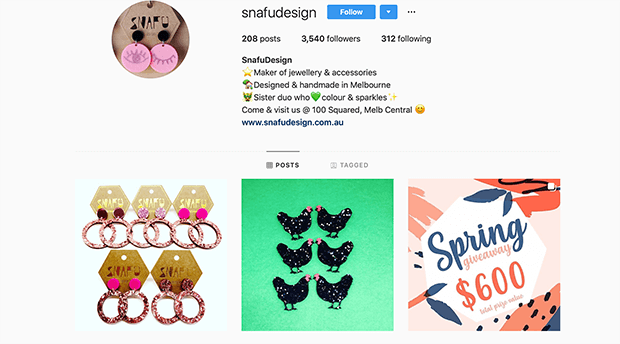 example of making own products instagram