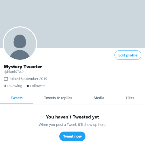 mystery twitter user