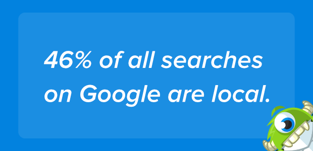 46% of google searches are local