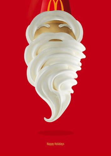 mcdonald's ice cream santa beard