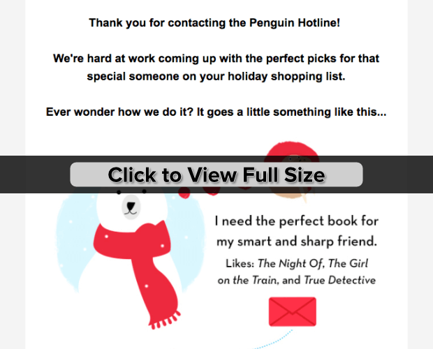 penguin random house holiday marketing design