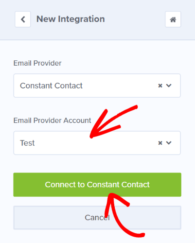 connect constant contact account