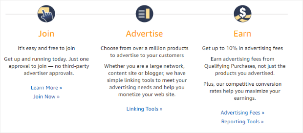 amazon affiliate program to make money on amazon without selling