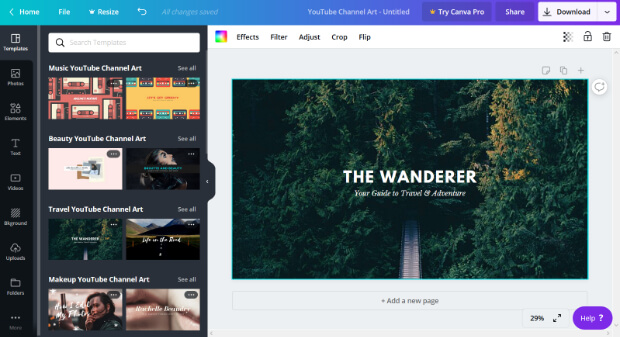 canva-create-youtube-channel-art