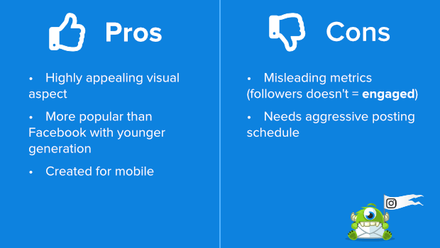 instagram pros and cons