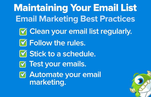 email marketing best practices: maintaining your email list