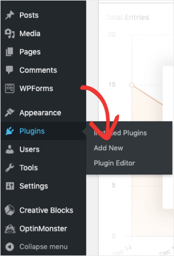 wordpress dashboard add new plugin
