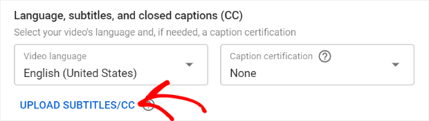 youtube upload subtitles