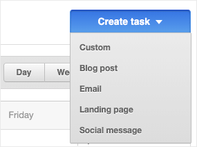 create task for editorial calendar