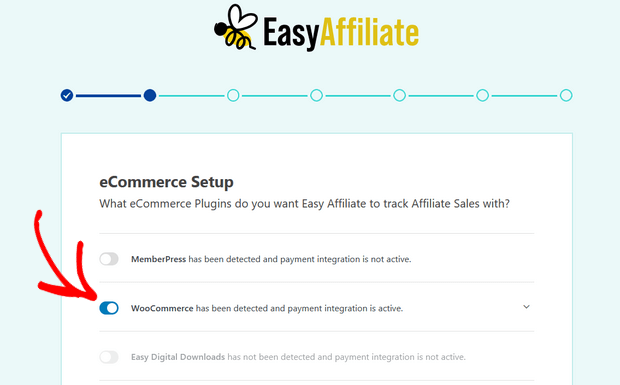 enable woocommerce in easy affiliate