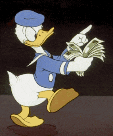 Donald Duck Counting Money compressor