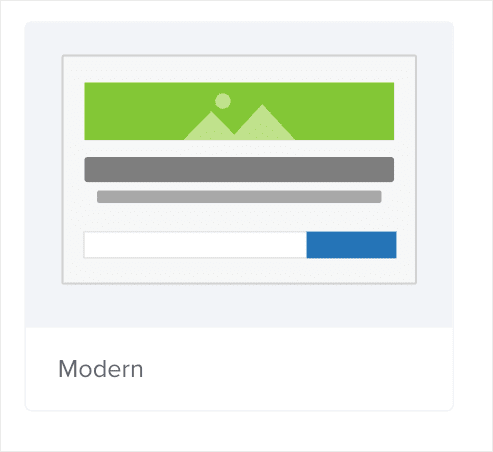 Modern is a good template to increase affiliate sales