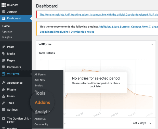 WPforms Addons