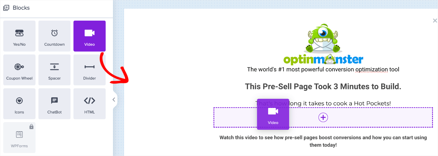 how to create a pre-sell popup