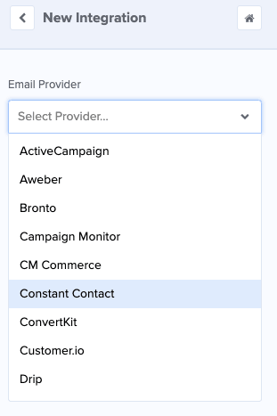 Constant Contact email service provider