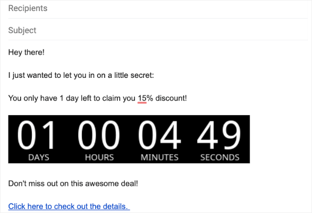 countdown timers for email