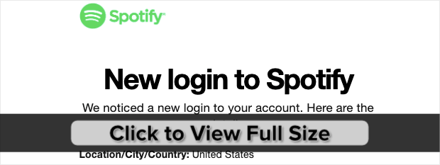 New Spotify Login