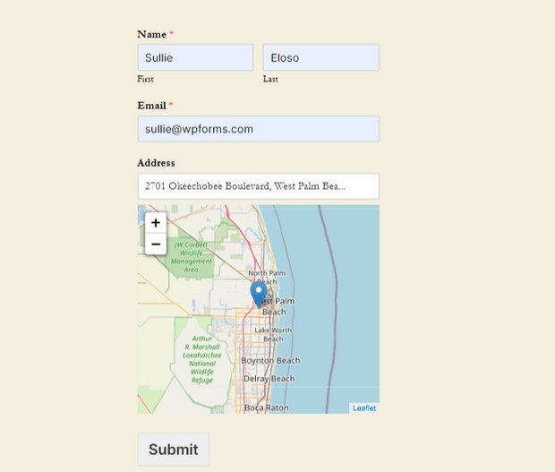 wpforms geolocation data addon