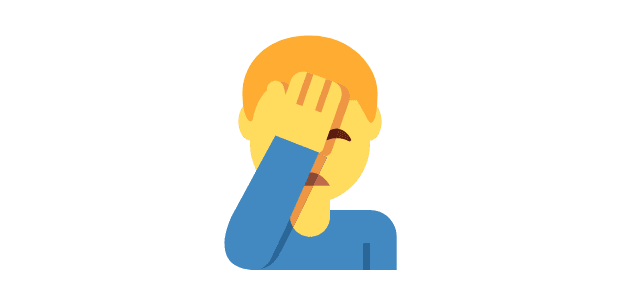 Customers Who Left face palm emoji
