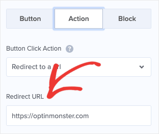 Insert Redirect URL