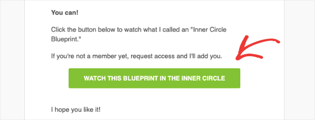 OptinMonster call to action in an email