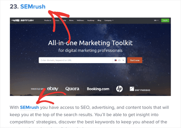 SEMrush 附屬示例 min