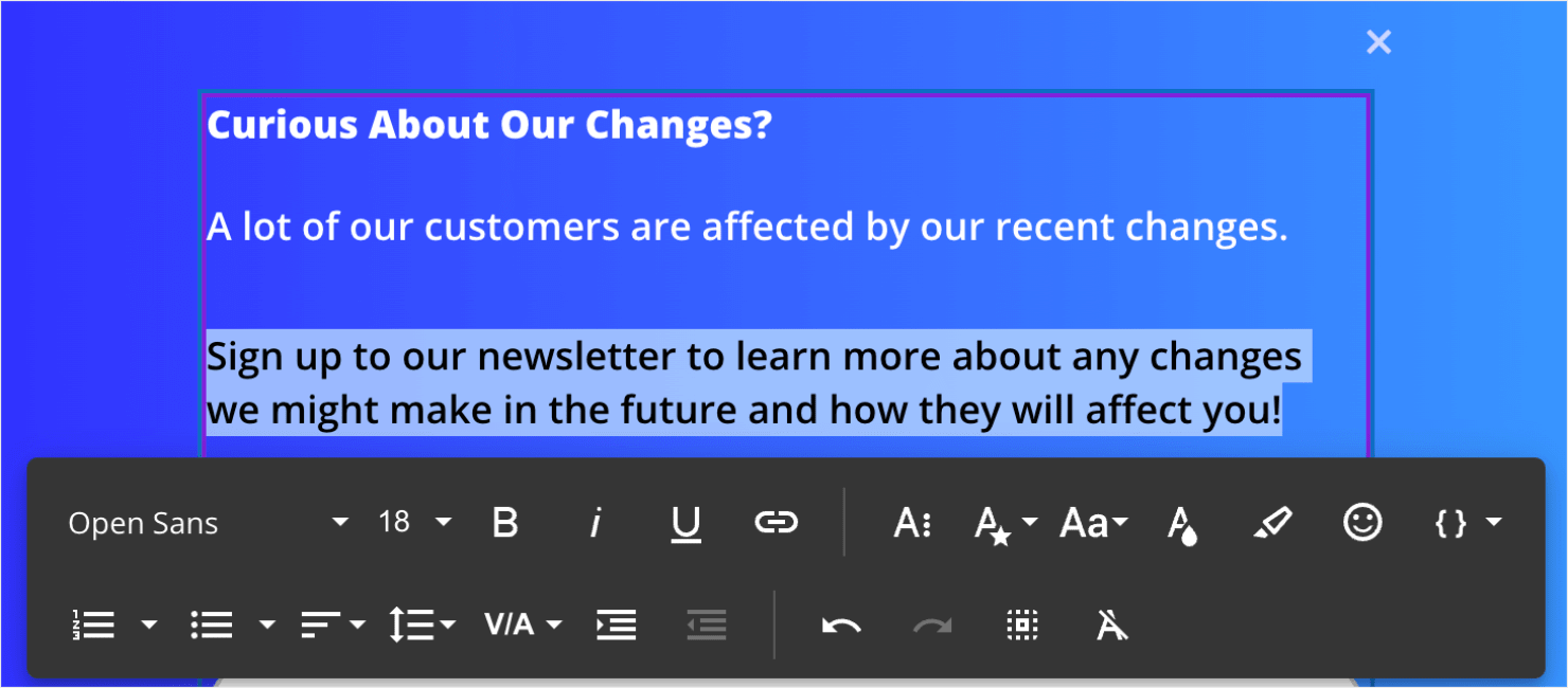 how to change business hours popup