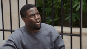 Kevin Hart Gif: Wait a minute