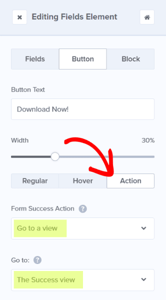change button action